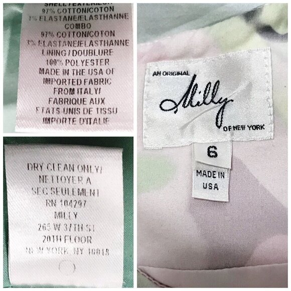 Milly 'Eloise' Shift Dress, pastel print, size 6 - Picture 4 of 9